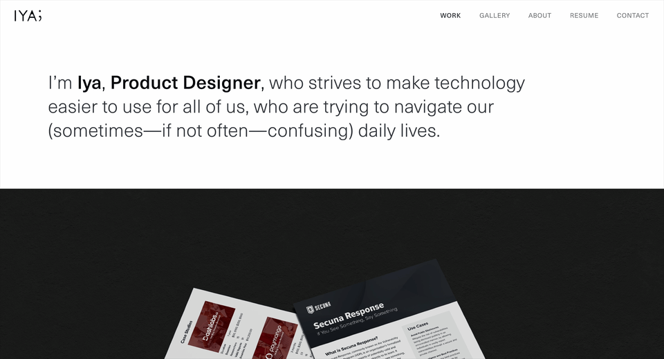 This shows a gif showcasing all the pages of my portfolio.